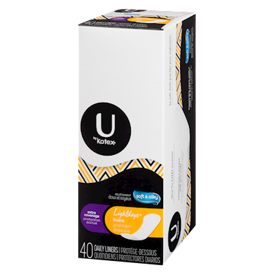 U by Kotex Lightdays Panty Liners Extra Coverage