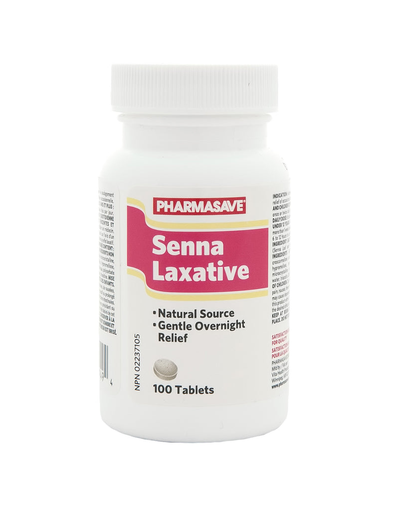 Pharmasave Natural Source Senna Laxative - 100 Tablets - Simpsons Pharmacy