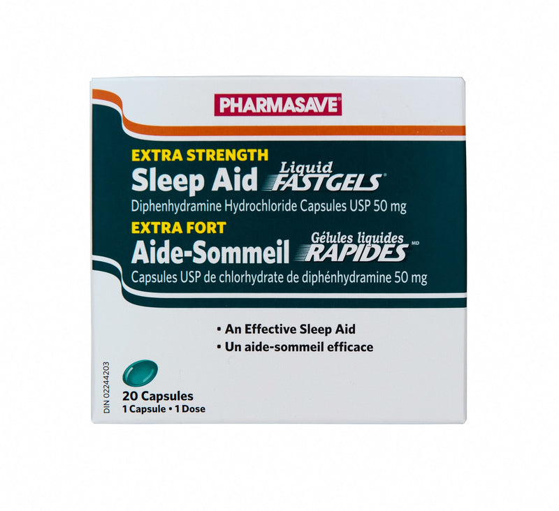 Pharmasave Sleep Aid Extra-Strength Fast Gels Softgels - Simpsons Pharmacy