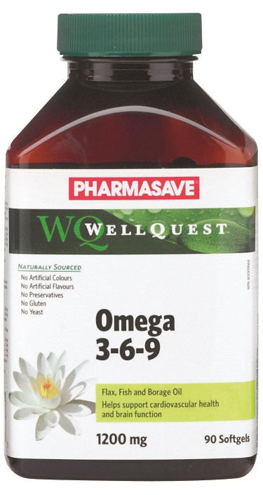 Pharmasave WellQuest Omega 3-6-9 1200mg Softgels - Simpsons Pharmacy