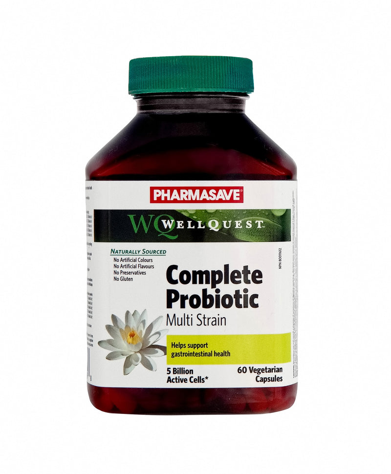 Pharmasave WellQuest Probiotic Complete Multi Strain 5 Billion Active Cells - 60 Vegetarian Capsules - Simpsons Pharmacy