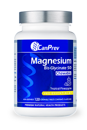 Canprev Magnesium Bis-Glycinate 50 12- chewable tablets - Simpsons Pharmacy