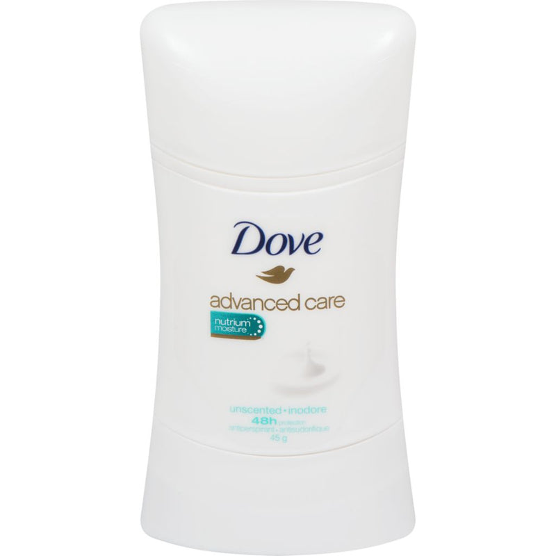 DOVE ADVANCED CARE UNSCENTED 45G - Simpsons Pharmacy