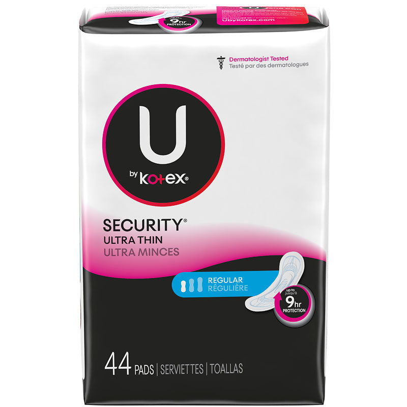 U by Kotex Security Ultra Thin Regular Pads 44s - Simpsons Pharmacy
