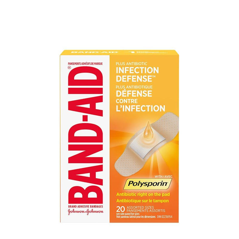 BAND-AID BANDAGE - PLUS ANTIBIOTIC - ASSORTED 20S - Simpsons Pharmacy