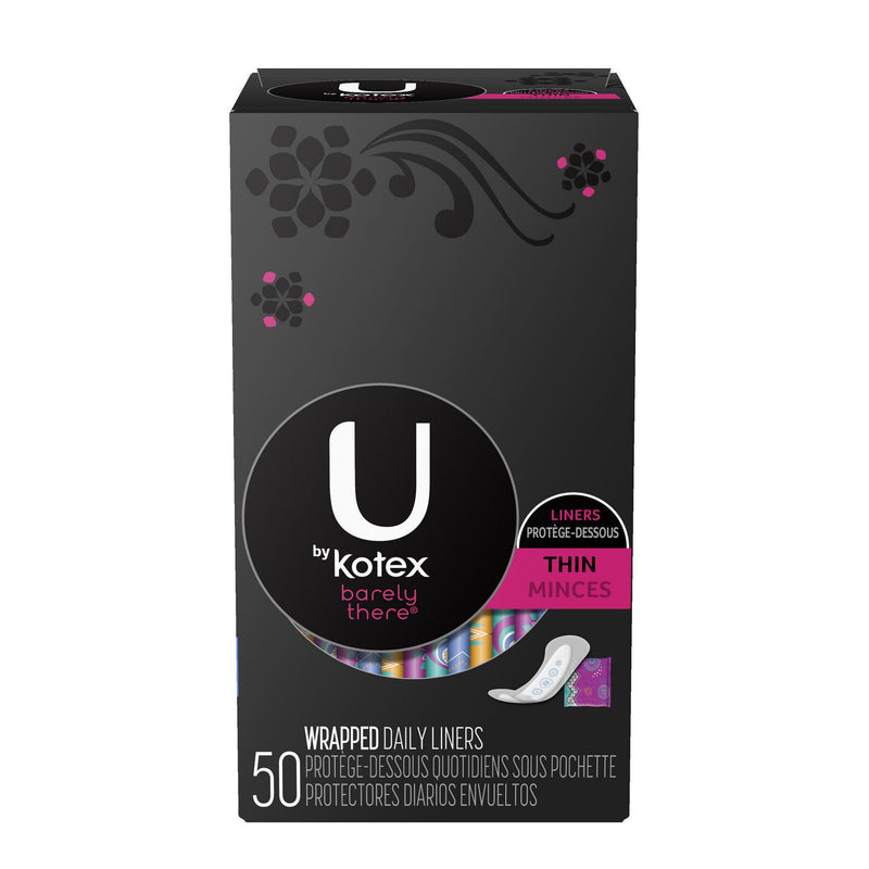 U by Kotex Barely There Thin and Flexible Liners 50s - Simpsons Pharmacy