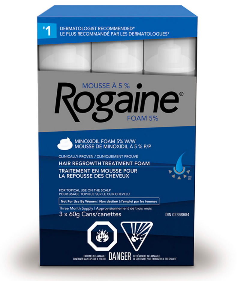 ROGAINE FOAM 5% 3X60GR - Simpsons Pharmacy