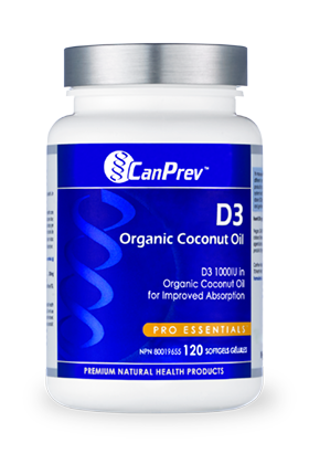 CanPrev Vitamin D3 with Organic Coconut Oil - Simpsons Pharmacy