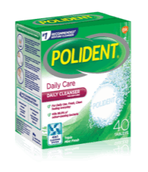 Polident Daily Care Daily Cleanser for Dentures - Triple Mint Fresh 40 Tablets - Simpsons Pharmacy