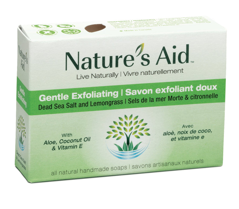 Nature's Aid Gentle Exfoliation Bar Soap Sea Salt & Lemongrass - Simpsons Pharmacy
