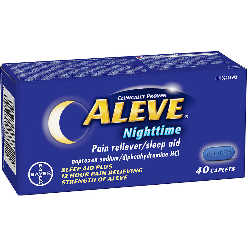 Aleve Nighttime Pain Reliever/ Sleep Aid - 40 Caplets - Simpsons Pharmacy