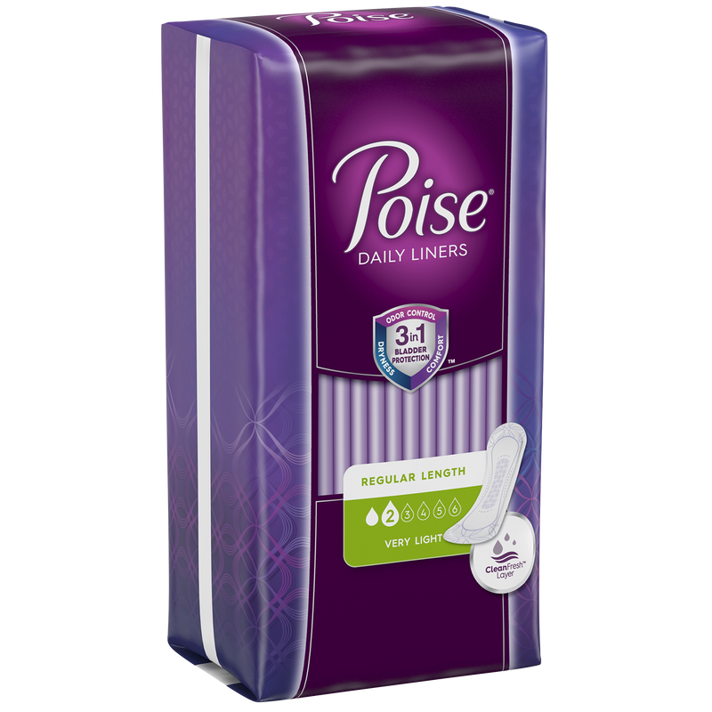 POISE DAILY LINERS, VERY LIGHT, 26's - Simpsons Pharmacy