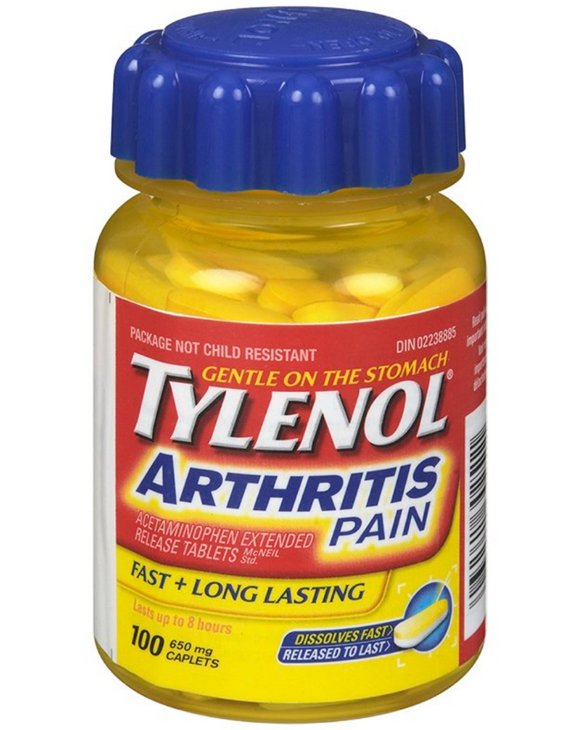 Tylenol Arthritis 650mg Pain Relief - 100 Caplets - Simpsons Pharmacy