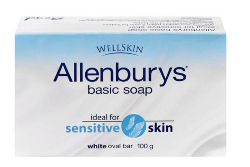 Allenburys basic soap white oval bar 100g - Simpsons Pharmacy