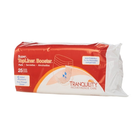 TRANQUILITY SUPER BOOSTER PADS, TOPLINER, DISPOSABLE, 25's