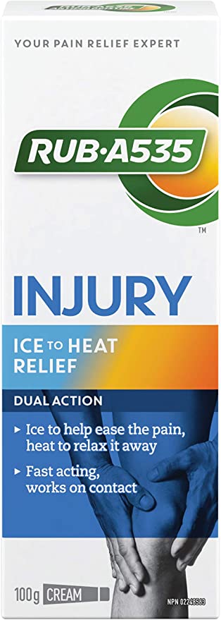 Rub A535 Injury Ice to Heat Dual Action Pain Relief Cream - 100g - Simpsons Pharmacy
