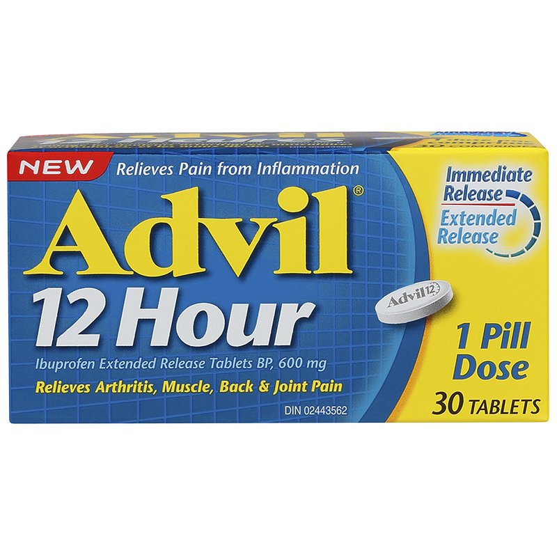 Advil 12 Hour Ibuprofen 600mg - 30 Tablets - Simpsons Pharmacy