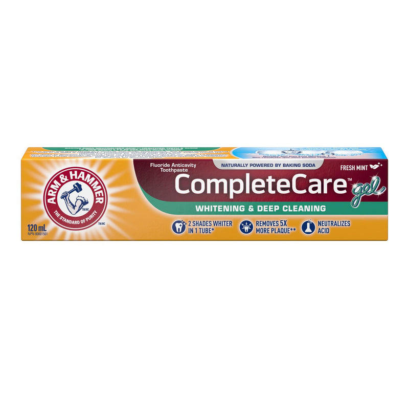 Arm and Hammer Complete Care Whitening & Deep Cleaning Toothpaste Gel Fresh Mint 120mL - Simpsons Pharmacy