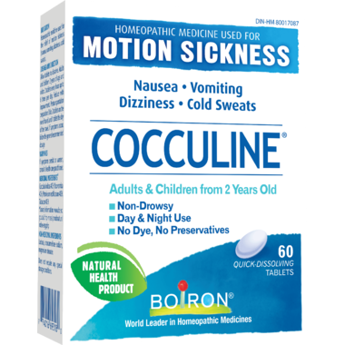 Cocculine Motion Sickness & Nausea Relief - 60 Dissolving Tablets - Simpsons Pharmacy