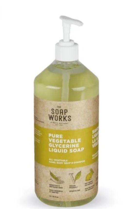 The  Soap Works Pure Vegetable Glycerine Soap 1L - Simpsons Pharmacy