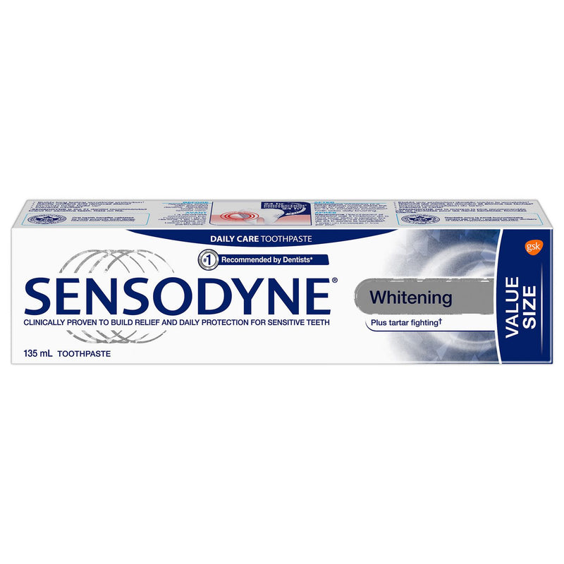 Sensodyne Whitening plus Tartar Fighting Toothpaste VALUE SIZE 132mL - Simpsons Pharmacy