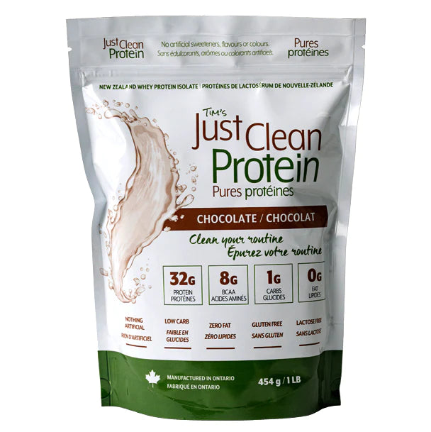 JUST CLEAN PROTEIN  CHOCOLATE 454G POUCH - Simpsons Pharmacy