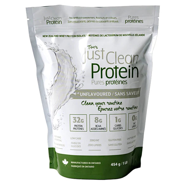 JUST CLEAN PROTEIN  UNFLAVOURED 454G POUCH - Simpsons Pharmacy