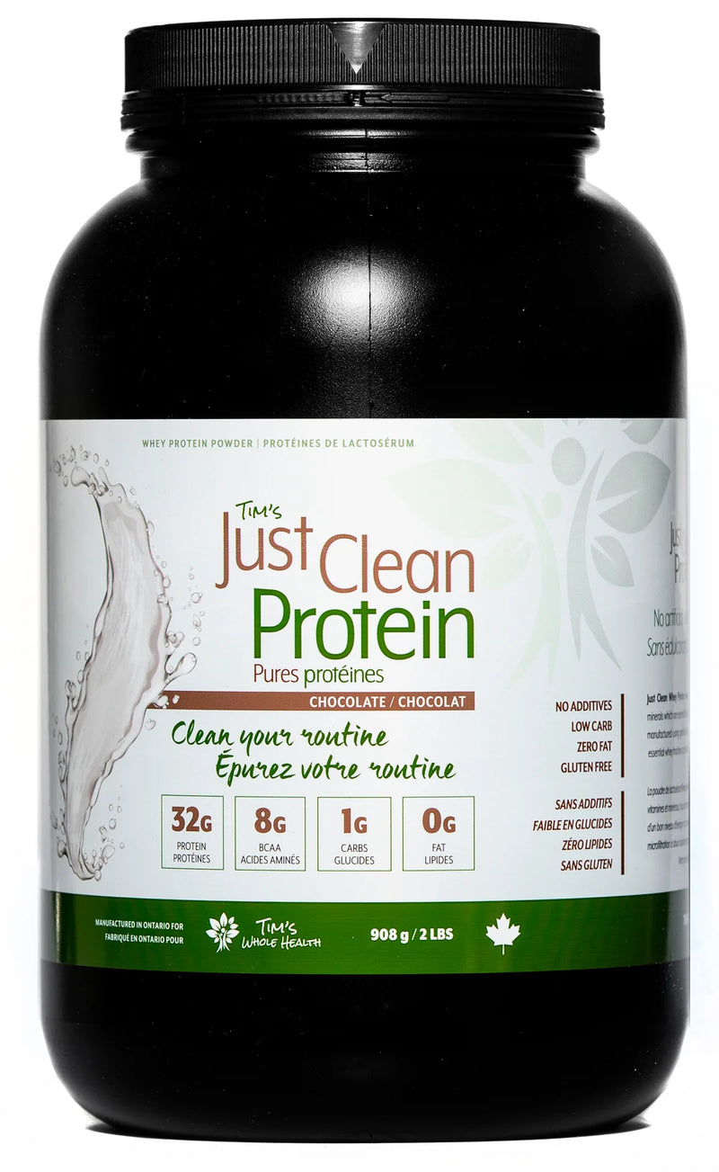JUST CLEAN PROTEIN  CHOCOLATE 2LB TUB - Simpsons Pharmacy