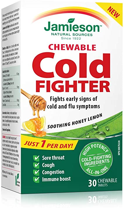 JAMIESON COLD FIGHTER CHEWABLE TABLETS 30S - Simpsons Pharmacy
