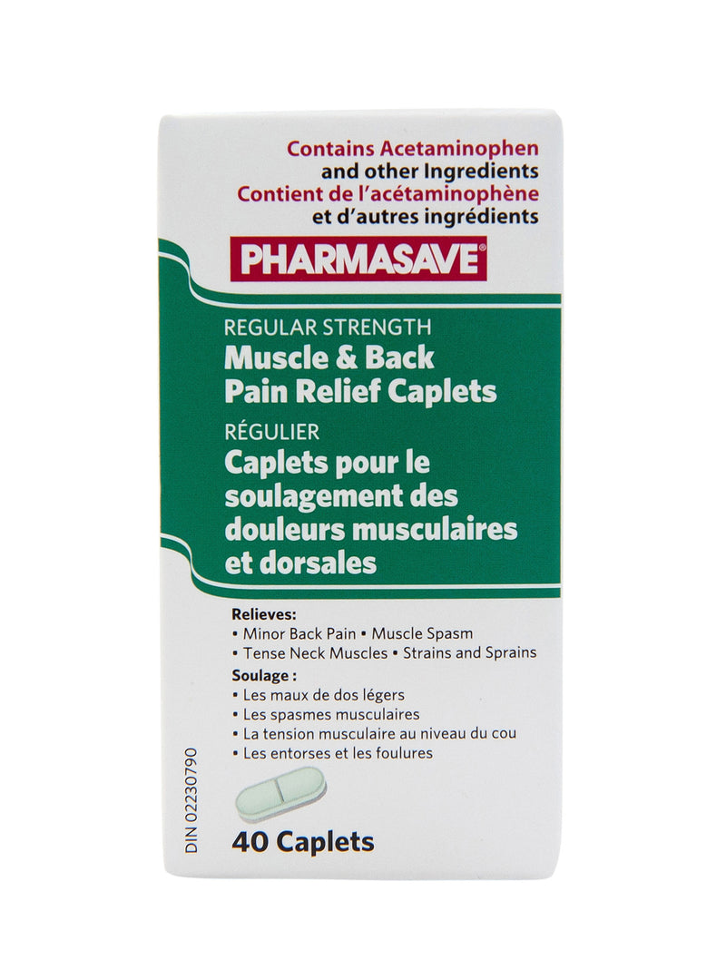 Pharmasave Muscle & Back Pain Relief Caplets - Simpsons Pharmacy