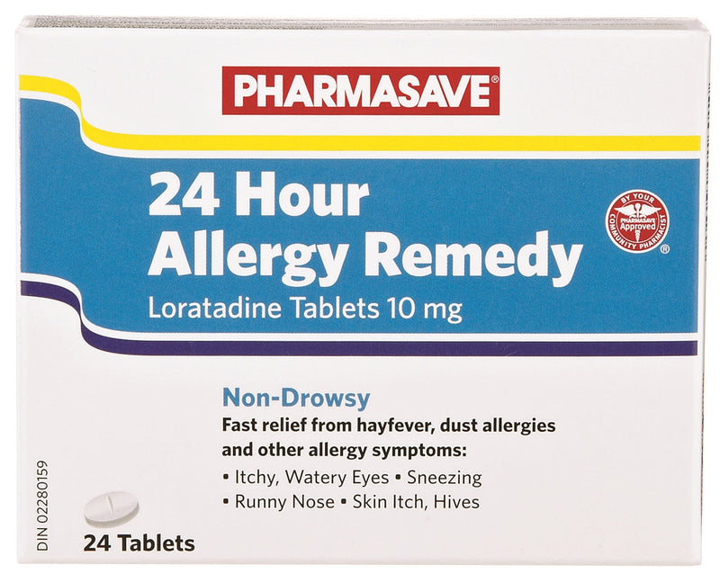 Pharmasave Allergy Remedy (Loratadine) 10mg - 24 Tablets - Simpsons Pharmacy