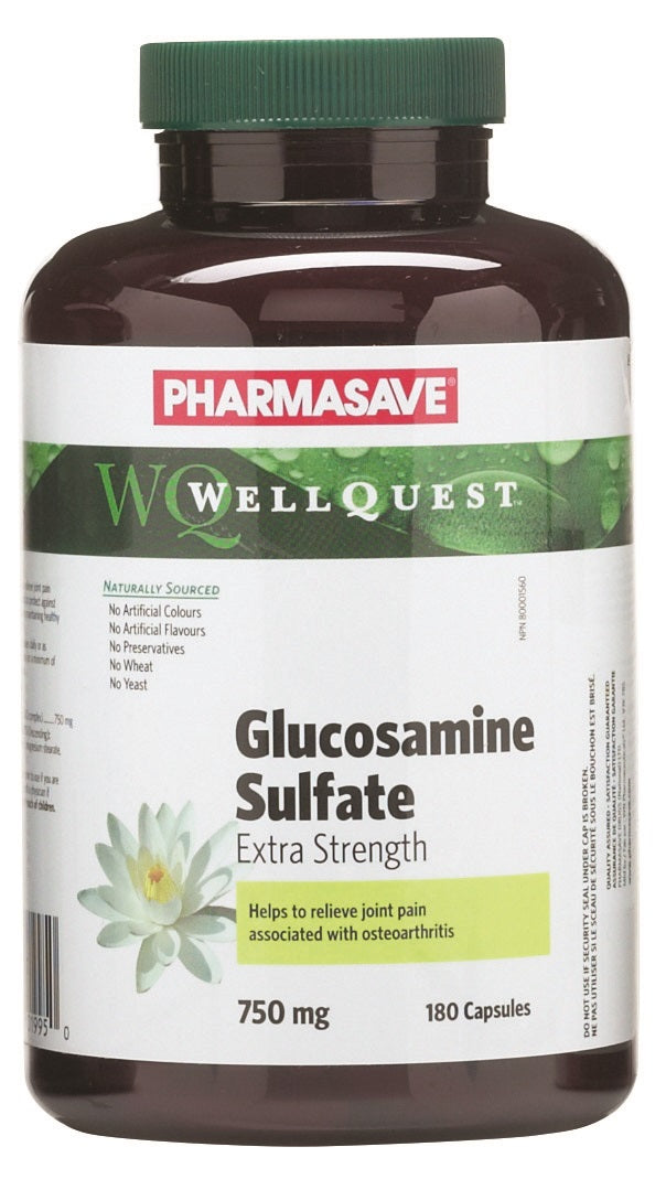 Pharmasave WellQuest Glucosamine Sulfate Extra Strength 750mg Capsules - Simpsons Pharmacy