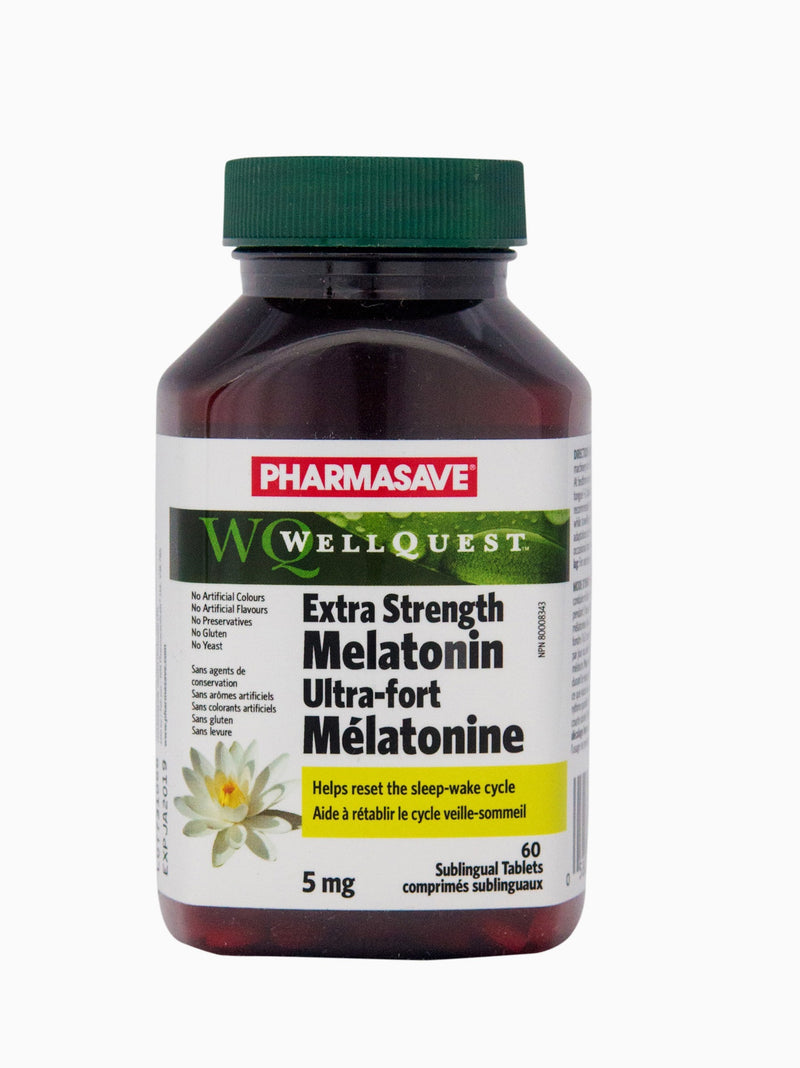 Pharmasave WellQuest Melatonin Extra Strength 5mg Sublingual Tablets - Simpsons Pharmacy