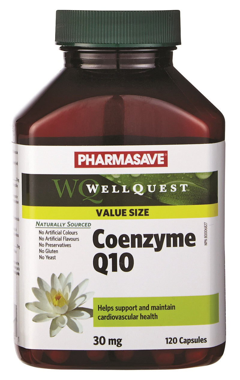 Pharmasave WellQuest CoEnzyme Q10 30mg Value Size Capsules - Simpsons Pharmacy