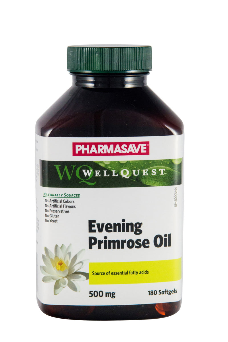 Pharmasave WellQuest Evening Primrose Oil 500mg Softgels - Simpsons Pharmacy