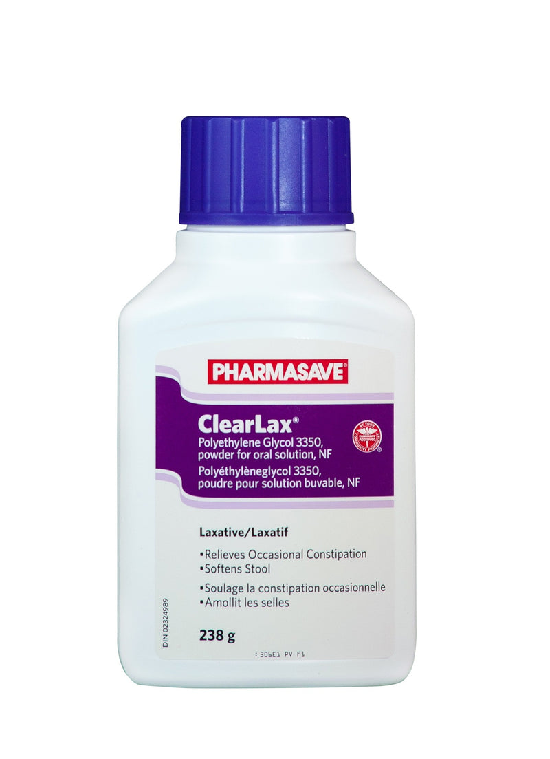 Pharmasave Clearlax Laxative Powder - 238G - Simpsons Pharmacy
