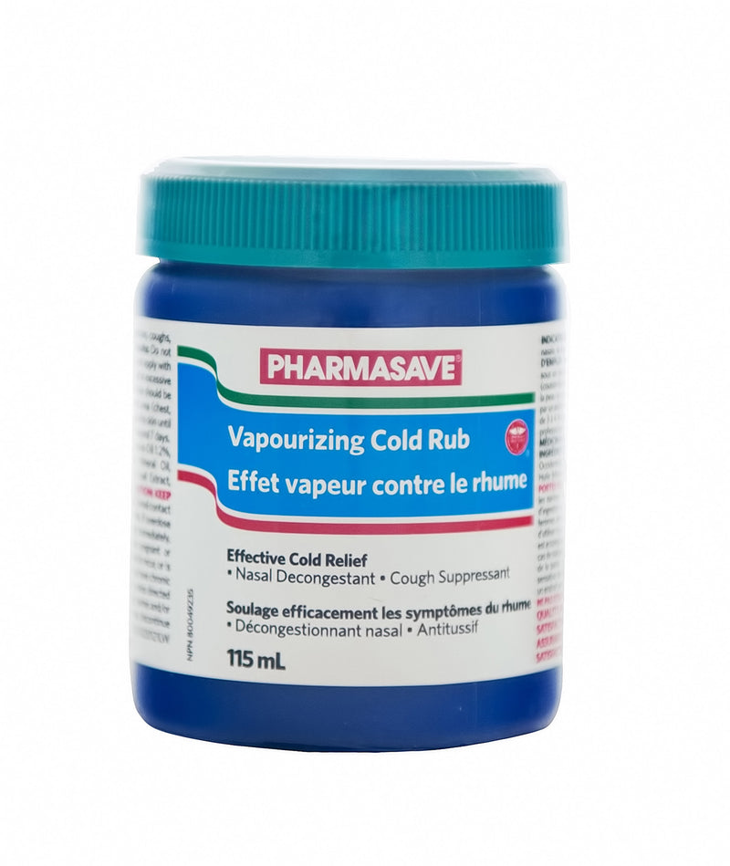 Pharmasave Vapourizing Cold Rub - 115mL - Simpsons Pharmacy