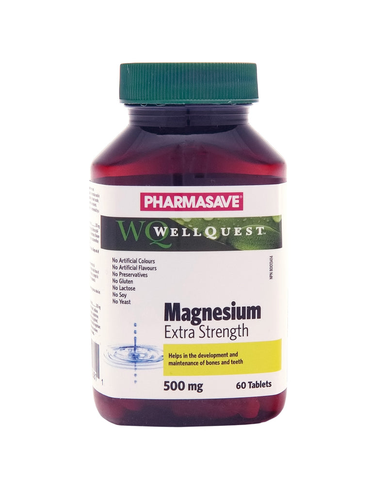 Pharmasave WellQuest Magnesium Extra Strength 500mg - Simpsons Pharmacy