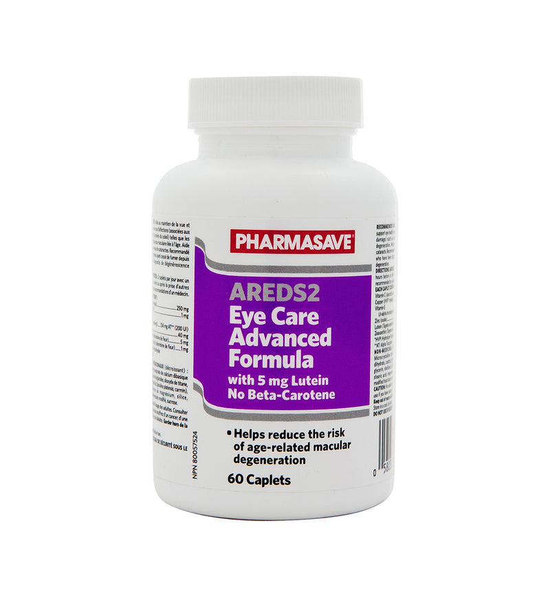 Pharmasave AREDS2 Eye Care Advanced Formula Caplets - Simpsons Pharmacy