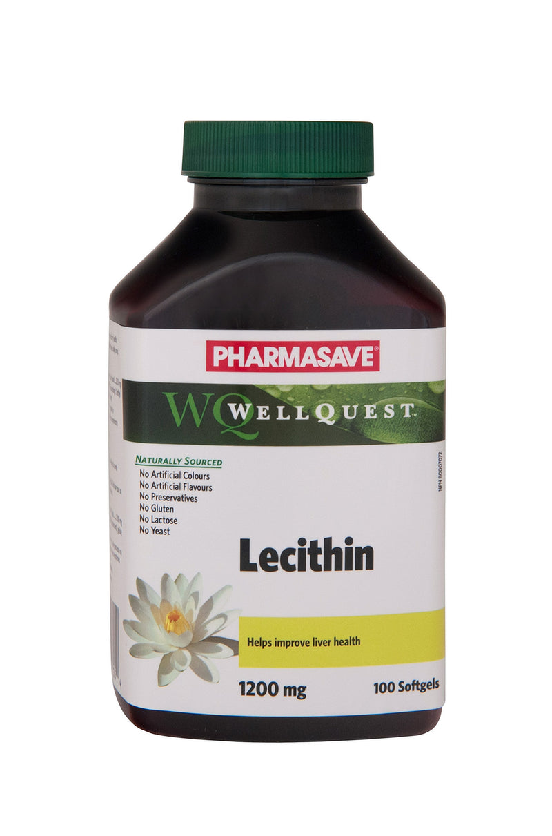 Pharmasave WellQuest Lecithin 1200mg Softgels - Simpsons Pharmacy