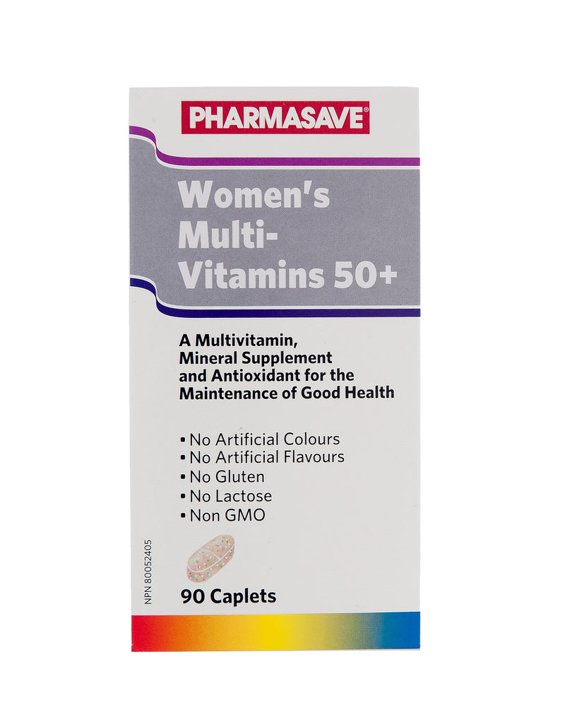 Pharmasave Multi-Vitamins Caplets - Women's 50+ - Simpsons Pharmacy