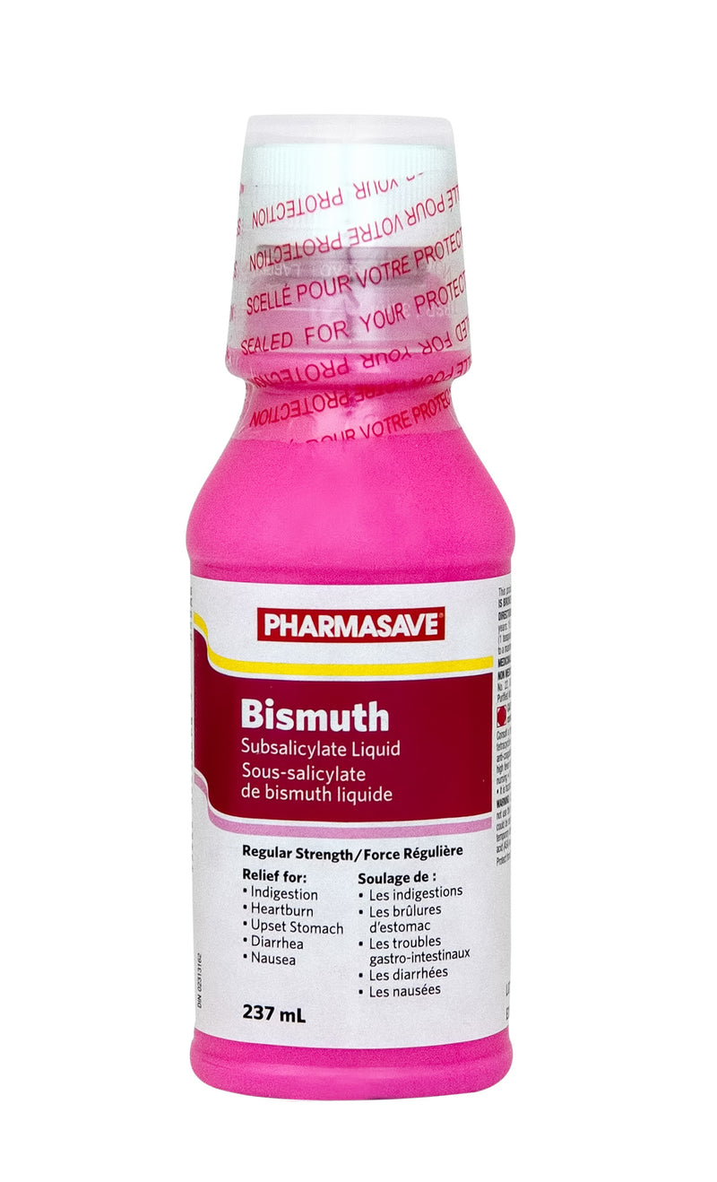 Pharmasave Bismuth Regular Strength Indigestion Relief - 237mL - Simpsons Pharmacy