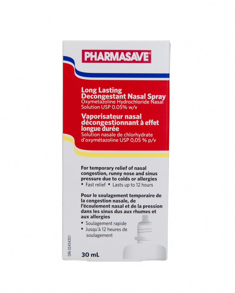 Pharmasave Long Lasting Decongestant Nasal Mist - 30mL - Simpsons Pharmacy