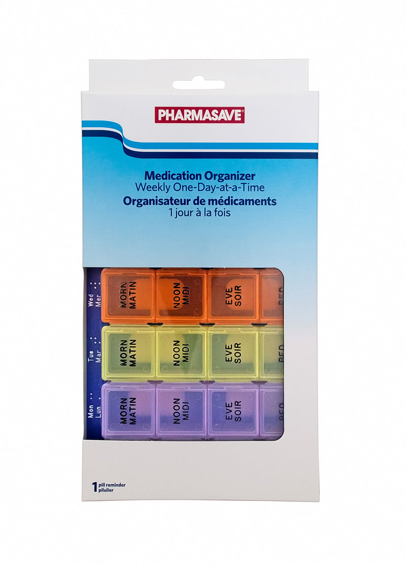 Pharmasave 7-Day One-Day-at-a-Time Medication Organizer - Simpsons Pharmacy