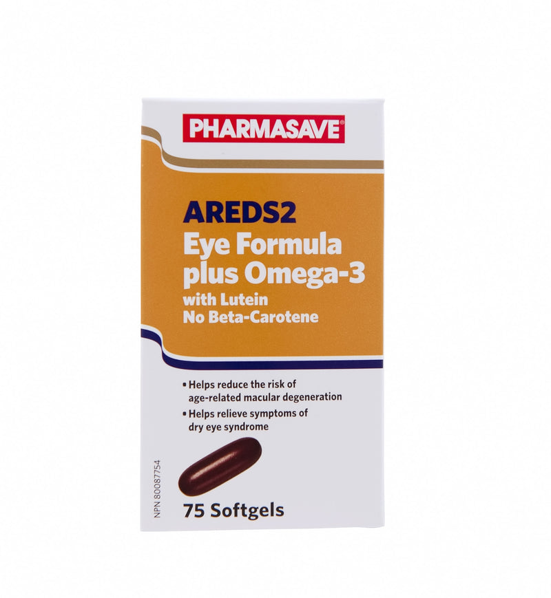 Pharmasave AREDS2 Eye Formula plus Omega-3 Softgels - Simpsons Pharmacy