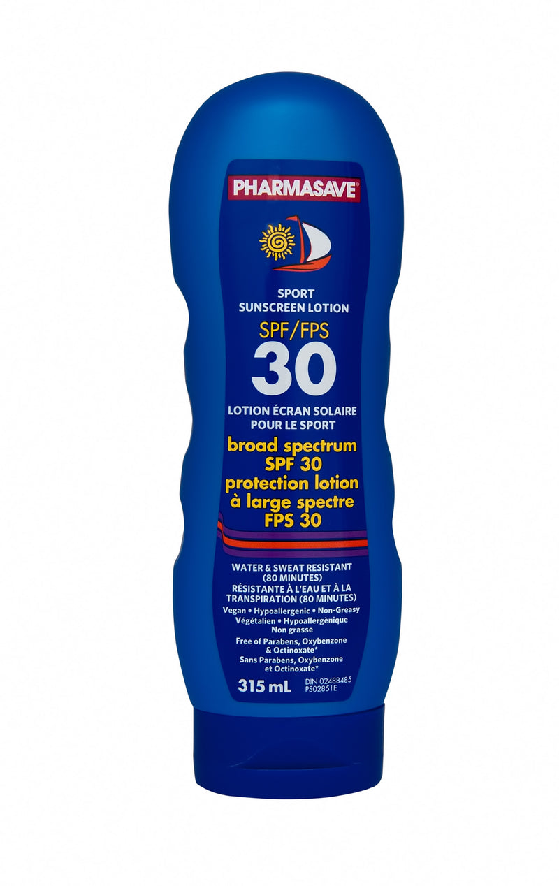 Pharmasave Sunscreen SPF30 Sport Lotion - Simpsons Pharmacy