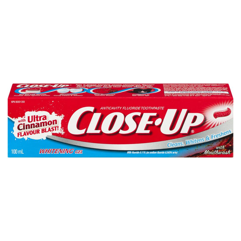 Close Up Ultra Cinnamon Whitening Toothpaste 100mL - Simpsons Pharmacy