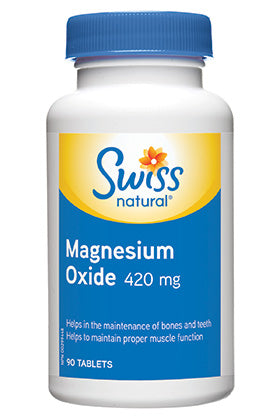 Swiss Natural Magnesium Oxide - 90 tablets - Simpsons Pharmacy