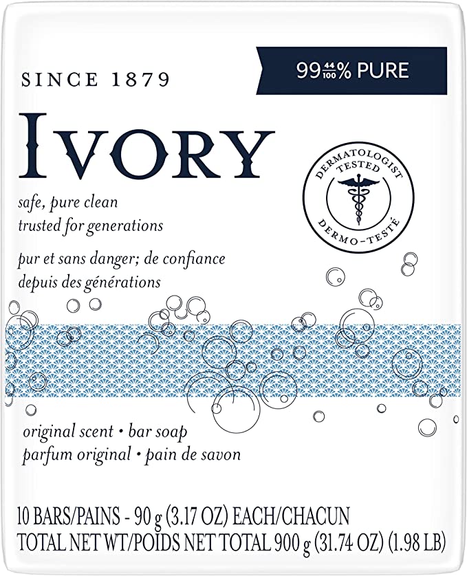 Ivory Original Scent Bar Soap 10 bars - Simpsons Pharmacy