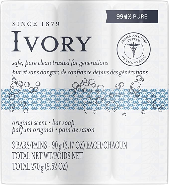 Ivory Original Scent Bar Soap 3 bars - Simpsons Pharmacy